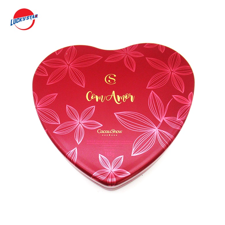 Heart tin box